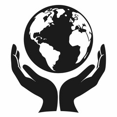 Protecting our planet earth global responsibility hands holding globe, earth, globe, hands