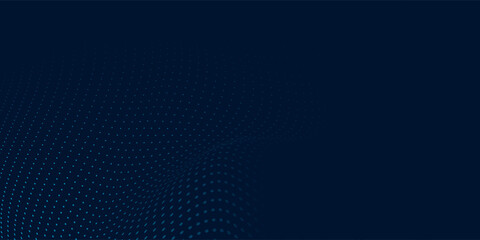 Wavy Perspective Blue Dot Background