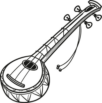 Traditional Bengali Ektara Handcrafted Folk Musical Instrument