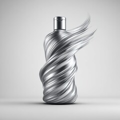 Shampoo bottle isolated on clean white background