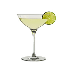 Refreshing cocktail served in a glass