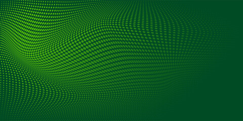 Fototapeta premium Dynamic Green Dot Gradient Abstract