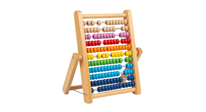 Wooden abacus colorful beads educational toy learning math counting tool for kids