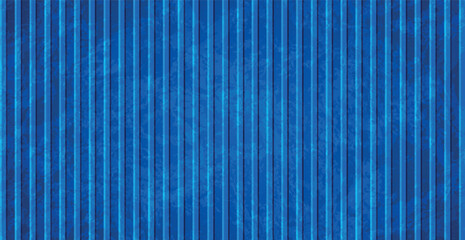 Obraz premium Rusty blue cargo container, panoramic dark background - Vector illustration