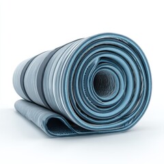 Yoga mat isolated on clean white background