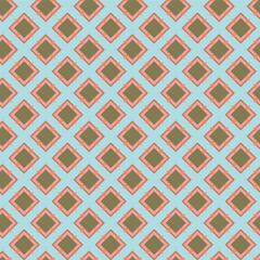 Abstract geometric background. Vintage vector seamless pattern. Retro repeat ornament wallpaper. Vintage colored fashion allover print