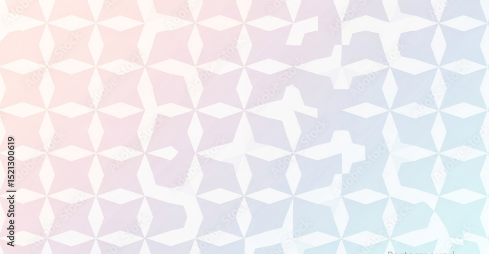 Poster pastel geometric pattern background with soft gradient | delicate abstract design for web, textiles,