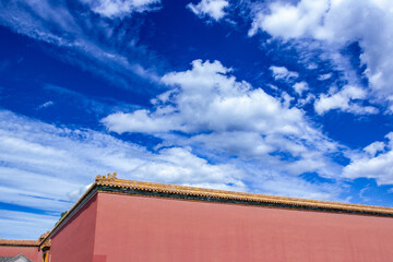 blue sky and clouds