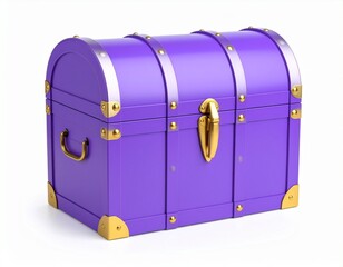 treasure chest isolated on white