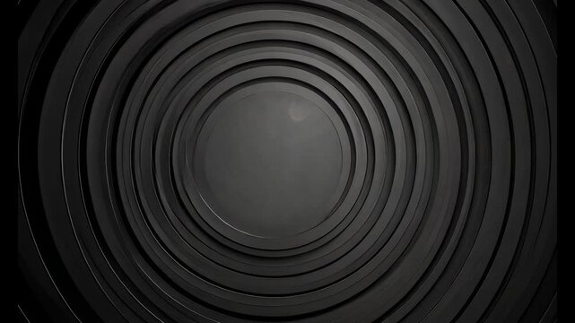 Black concentric circles