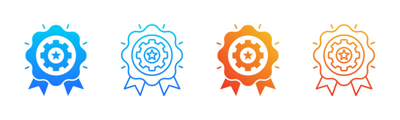 Quality Management icon sheet multiple style collection