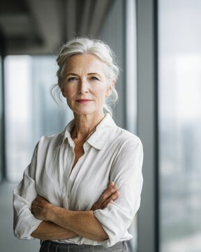 Confident Senior Businesswoman Portrait of Success
