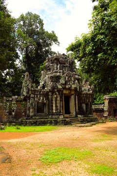 Gopura of Royal Palace in Angkor thom, Siem Reap, Cambodia