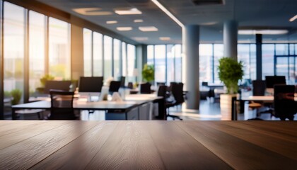 Fototapeta premium defocused modern office background