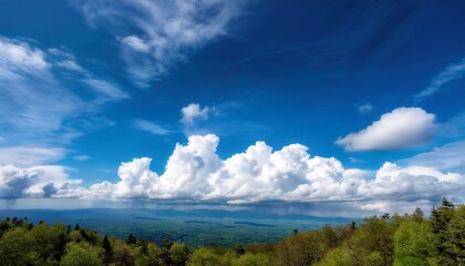 a stunning blue sky filled with fluffy white clouds perfect for capturing the essence of nature s beauty and tranquility