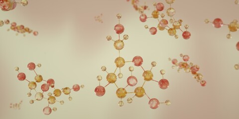 C6H12O6 or glucose,  L-glucose, sugar molecule