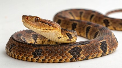 Obraz premium Fer-de-lance Snake on studio background