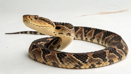 Obraz premium Fer-de-lance Snake on studio background