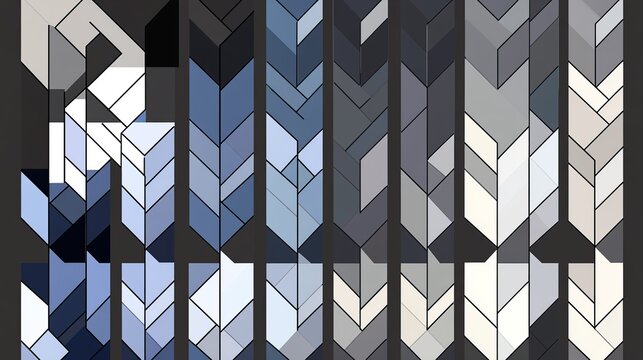 Abstract gray chevron pattern design, digital art, background texture