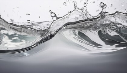 closeup of desaturated transparent clear calm water surface texture with splashes and bubbles trendy abstract nature background white grey water waves in sunlight in a soft minimal aesthetic style