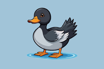 Obraz premium Charming Little Duck Illustration