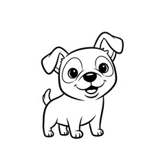 Cartoon Colors dewing dog