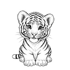 Cartoon Colors dewing tiger