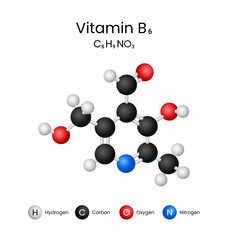 Vitamin B6 Molecular Structure Representation