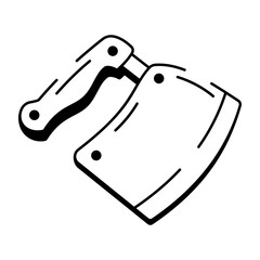 A hand drawn style icon of herb cutter
