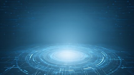 Obraz premium Abstract technology platform with digital lines