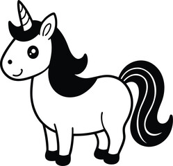 vector illustration of a horse