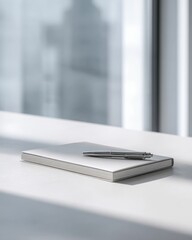 Elegant Notebook and Pen Minimalist Workspace Inspiration