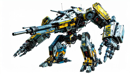 robotic arm with a gun