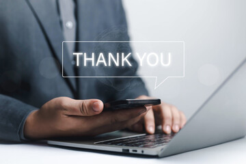 Businessmen express gratitude and appreciation