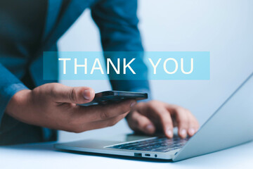 Businessmen express gratitude and appreciation