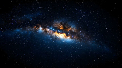 Fototapeta premium Stunning Space Nebula Against Starry Night Sky