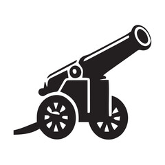 Fototapeta premium old cannon vector illustration