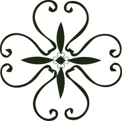 Beautiful flower art and mandala vector design