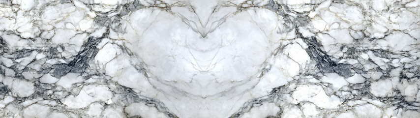 Stunning White Granite Heart Marble Texture