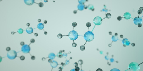 Alcohol, ethanol or CH3CH2OH or C2H5OH molecule