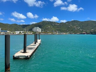 tropical island with turqoise water