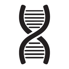 dna strand on white background