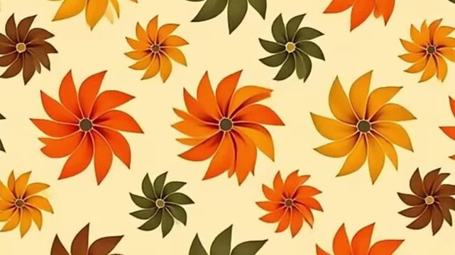 looping pinwheel background, 1970s vector pattern, retro spinning animation, seamless psychedelic motion, vintage color palette, 4K vector loop, abstract pinwheel vector, ultra HD retro background, 