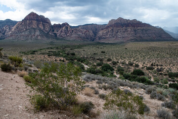 Desert mountains and valley