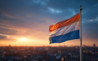 Netherlands, Netherlands flag, flag, Amsterdam, freedom, waving, National flag, pride, pole, national, patriotism, sky, patriotic, symbol, wind, flags, banner, country, nation, flying