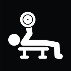 Icon Fitness And Healty Vector