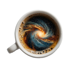 Galaxy coffee cup.