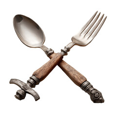 Medieval Knight's Fork and Spoon.