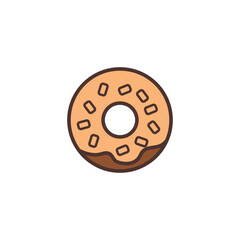Fototapeta premium Delicious Donut Illustration A Sweet Treat Design Concept