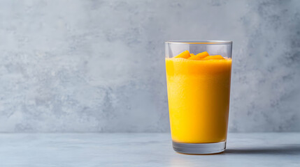 Refreshing Mango Smoothie In Glass